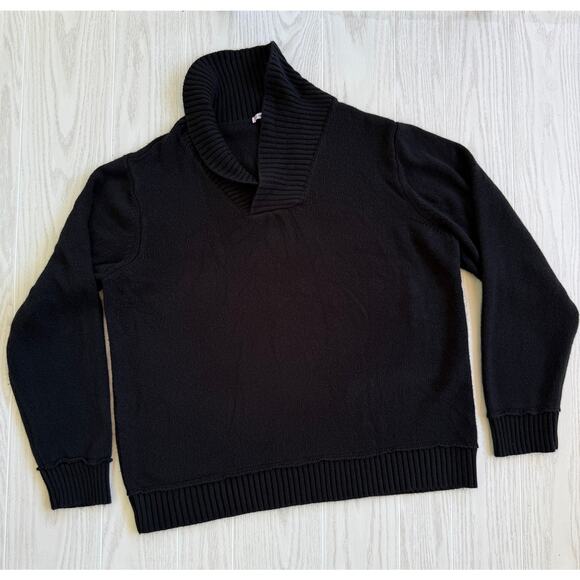 H2H Men’s 3XL Red Trim Knit V-Neck Sweater Loose Fit Stretch Acrylic - Picture 1 of 6